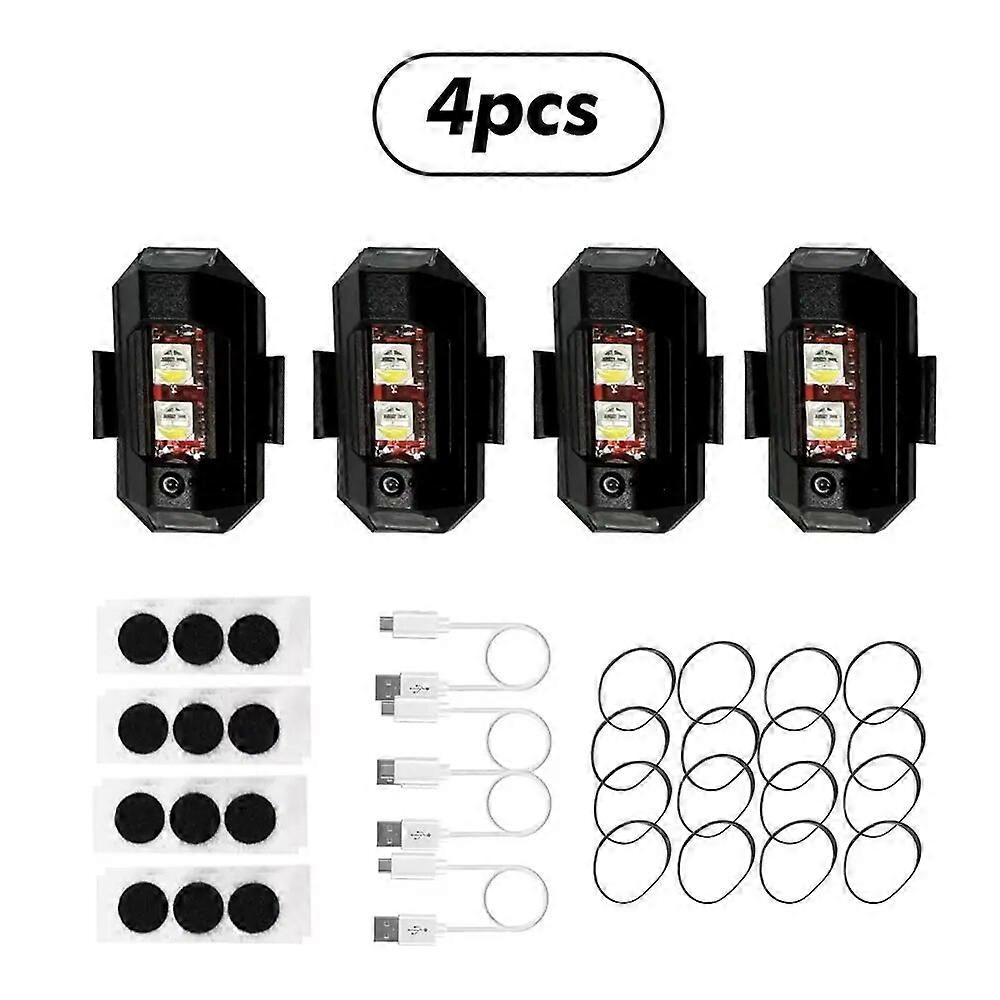 Motorsykkel Led Mini Signal Light Drone Strobe Light 7 Farger Turn Signal LED for bil sykkel