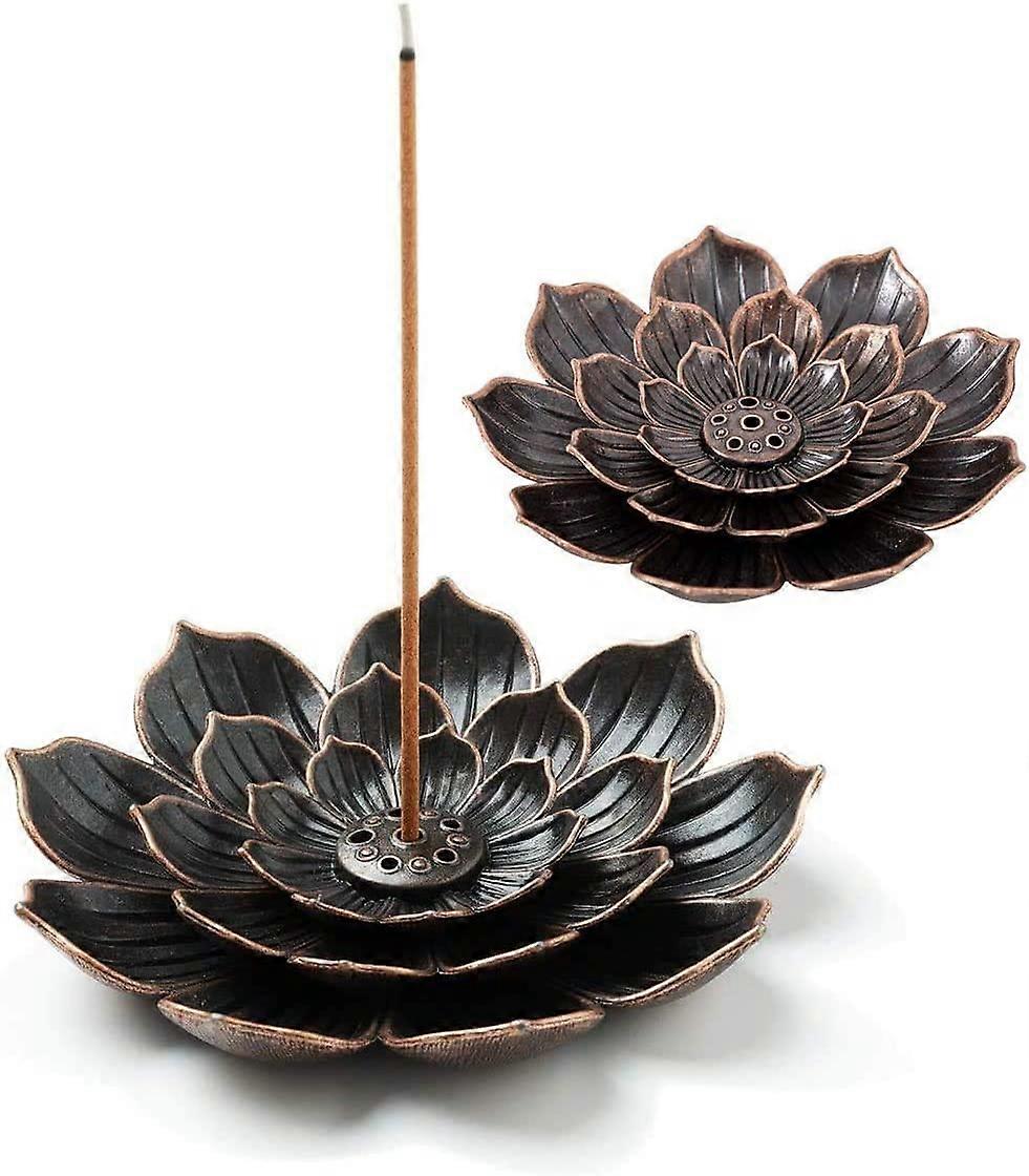 Bedroom six-hole copper lotus incense stick (bronze large) 2 pieces