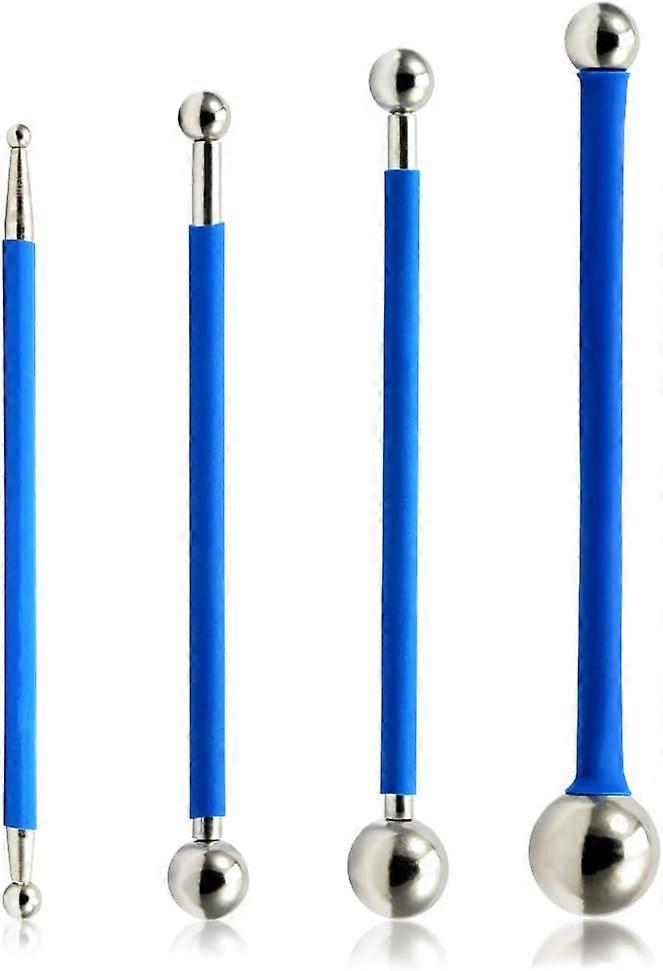 Set of 4 Metal Tile Putty Tools - For Pressing Tile Seams - Fast - For Walls