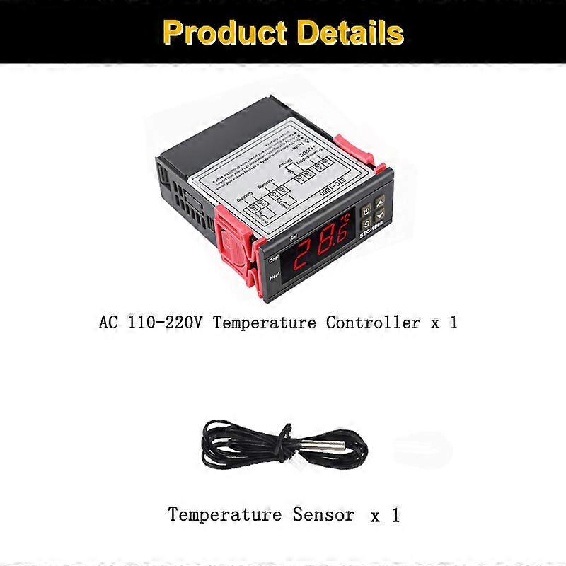 Digital Temperature Controller Thermostat Thermoregulator 10A Heater And Cooler Control STC-1000 STC 1000