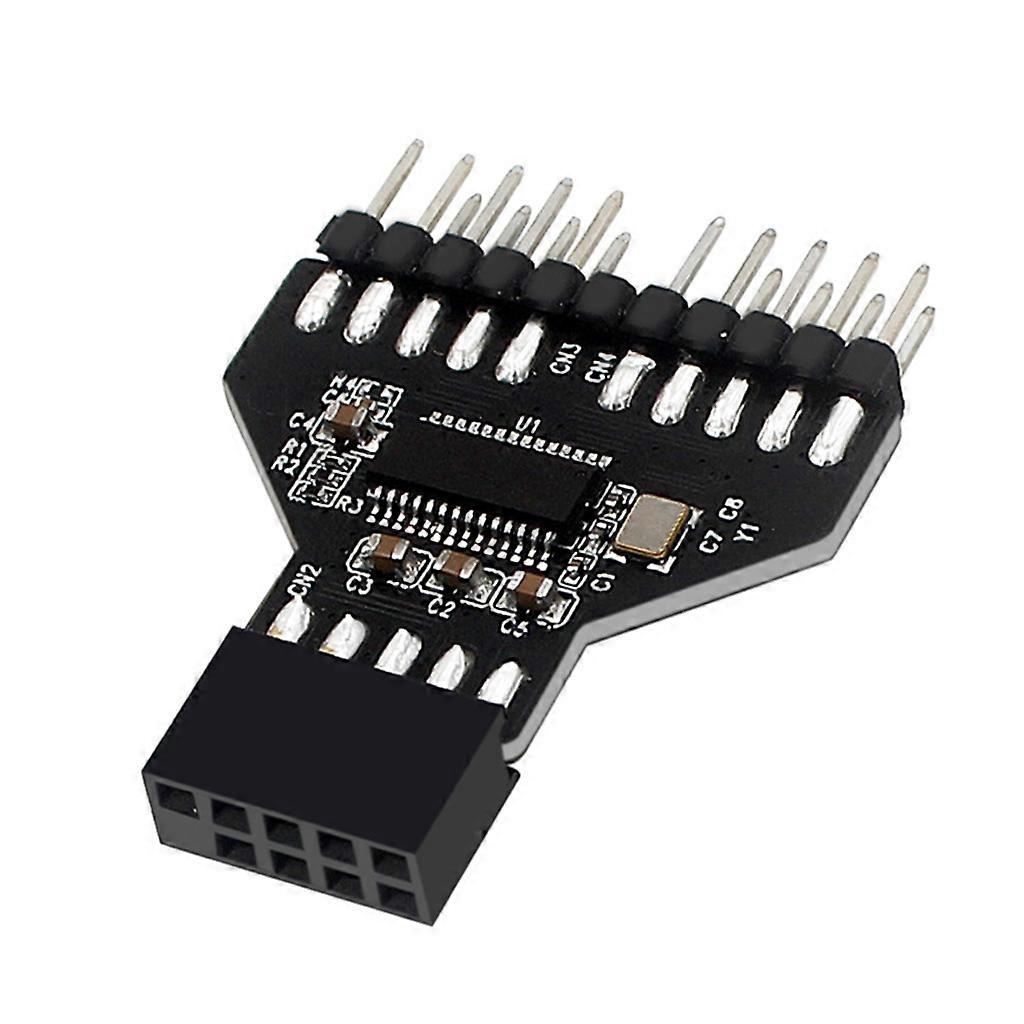 1 to 2 9 Pin USB HUB USB 2.0 Connectors USB2.0 9Pin Interface Header Splitter