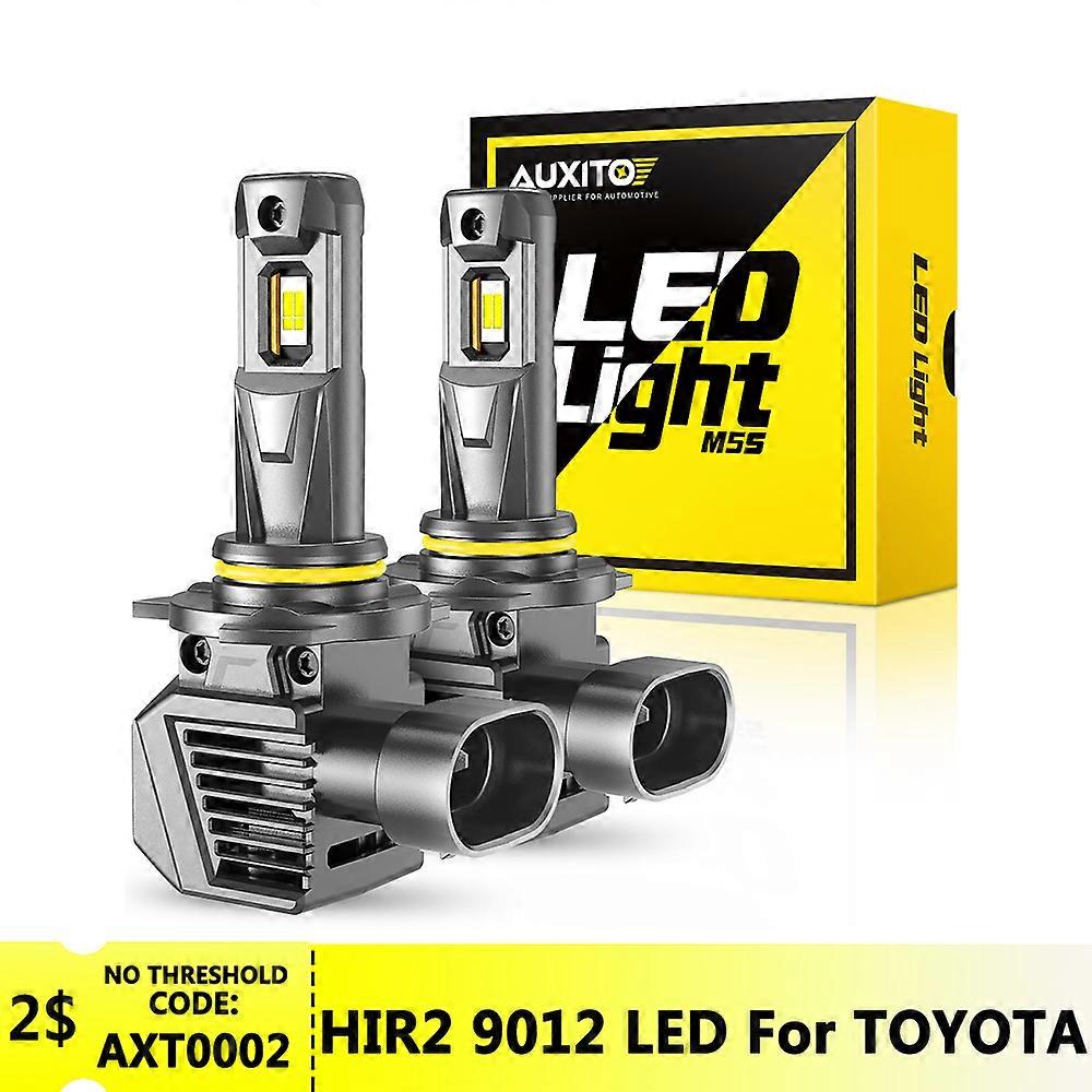 2Pcs Canbus HIR2 9012 LED Headlight Bulbs For Toyota CHR 2019 RAV4 Corolla Hybrid 2020 Auris 2013 2018 Aygo Avensis IQ