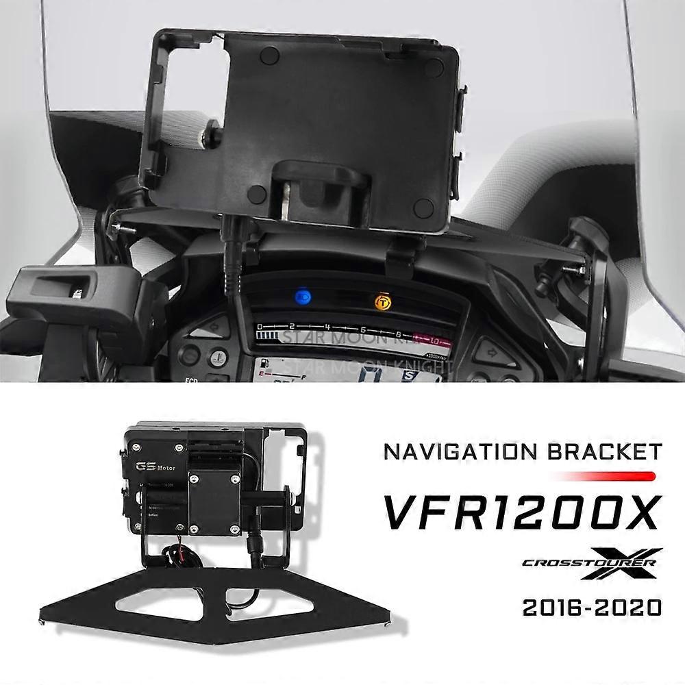 Pour Honda VFR1200X Crosstourer VFR 1200 X 2016 - 2020 Pare-brise Support Support Téléphone Portable GPS Support de plaque de navigation