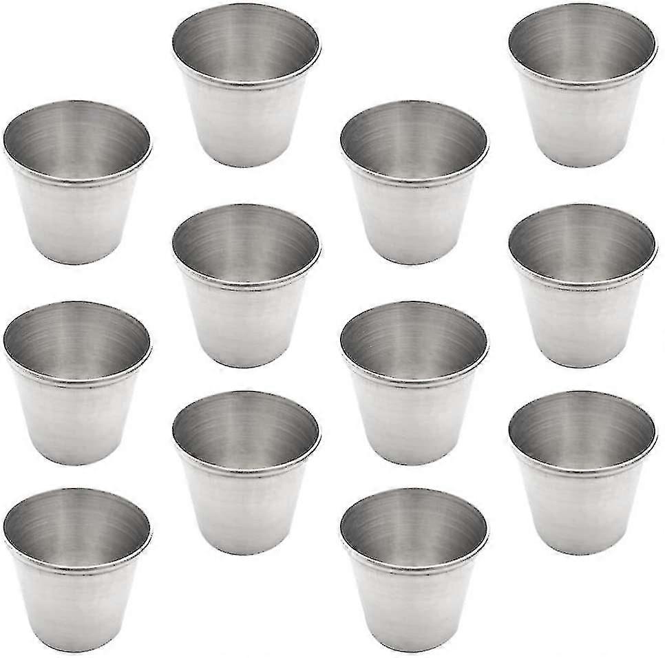 12 Pack Stainless Steel Shot Cups Drinking Portable Drinking Cups