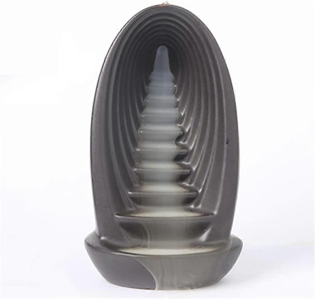 Decorative incense burner waterfall smoke collector