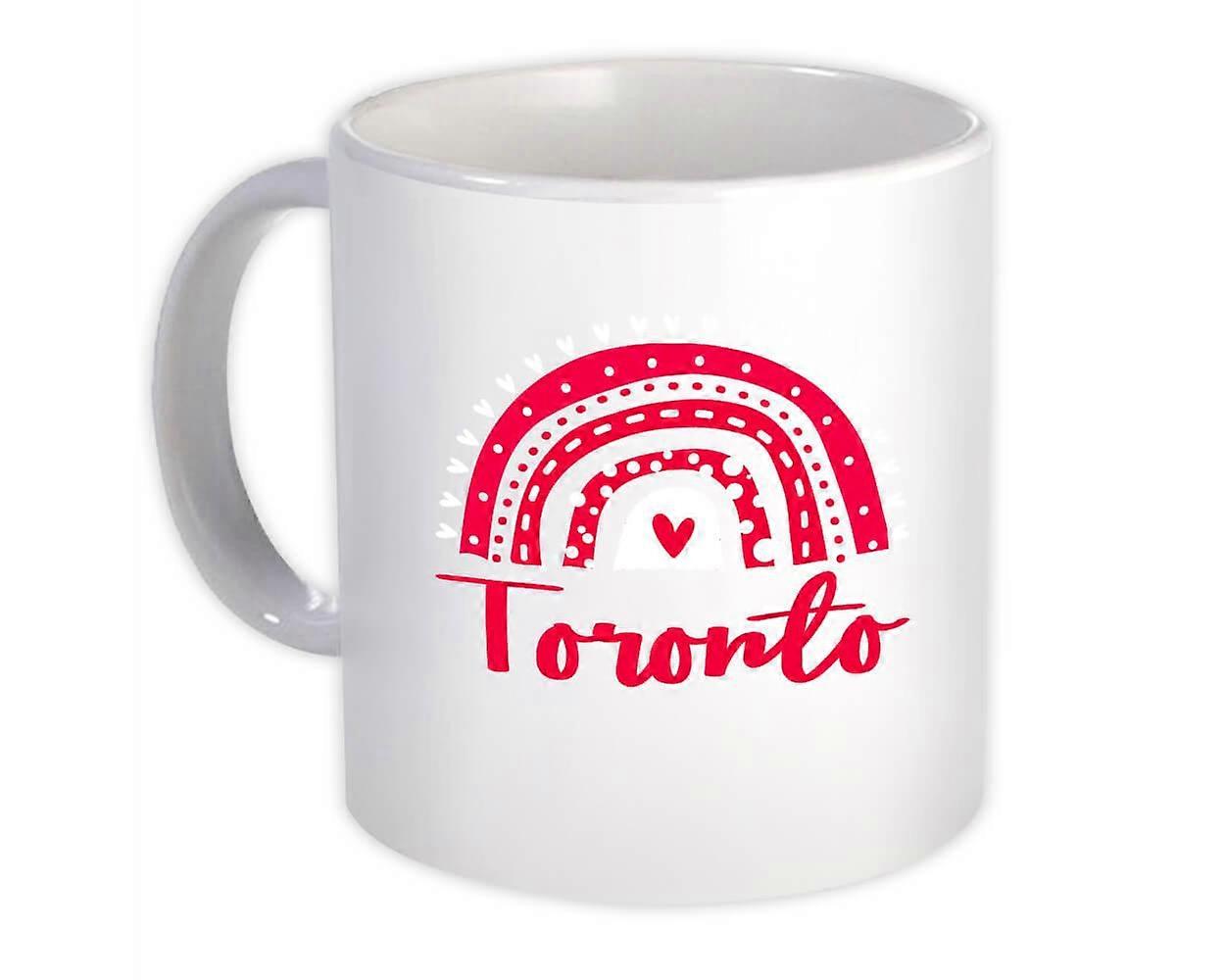 Gåva mugg: Toronto Kanada Regnbåge
