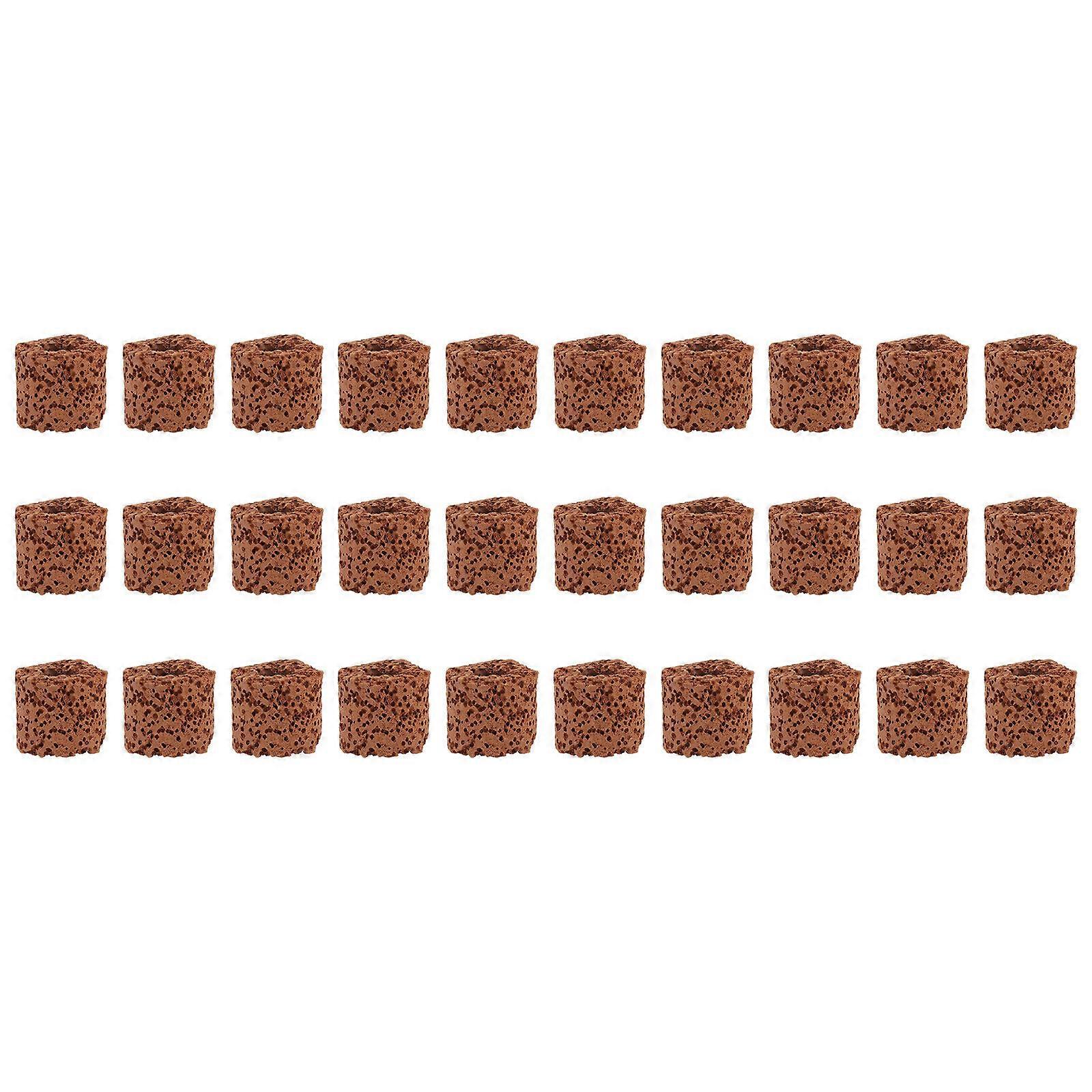 30pcs Water Plant Fixed Ring Pottery Gravity Ring Fish Tank Grass Ring(Dark Red)