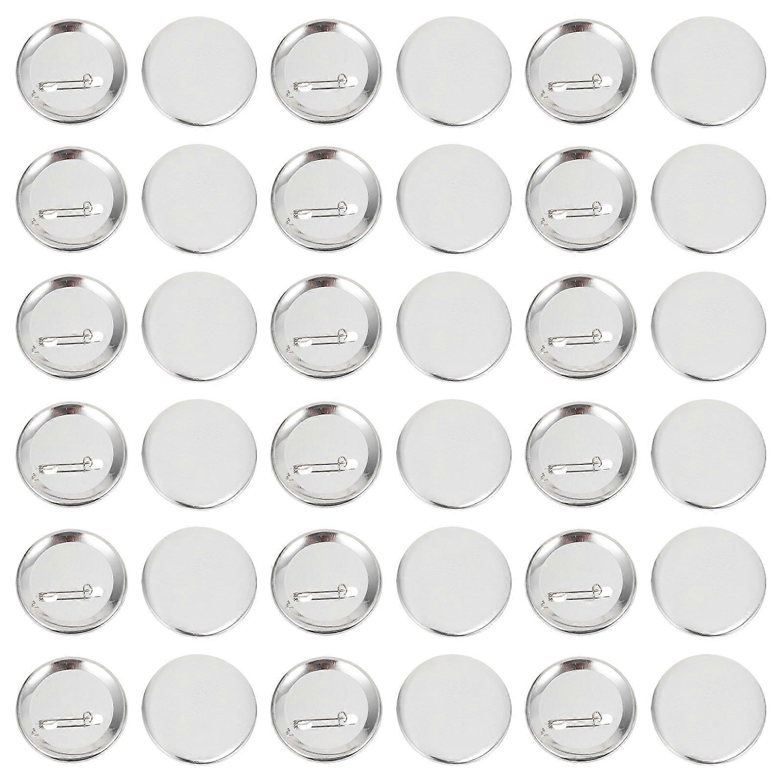 100 Sets Button Badge Parts Blank Badge DIY Badge Craft for Gift (58mm)