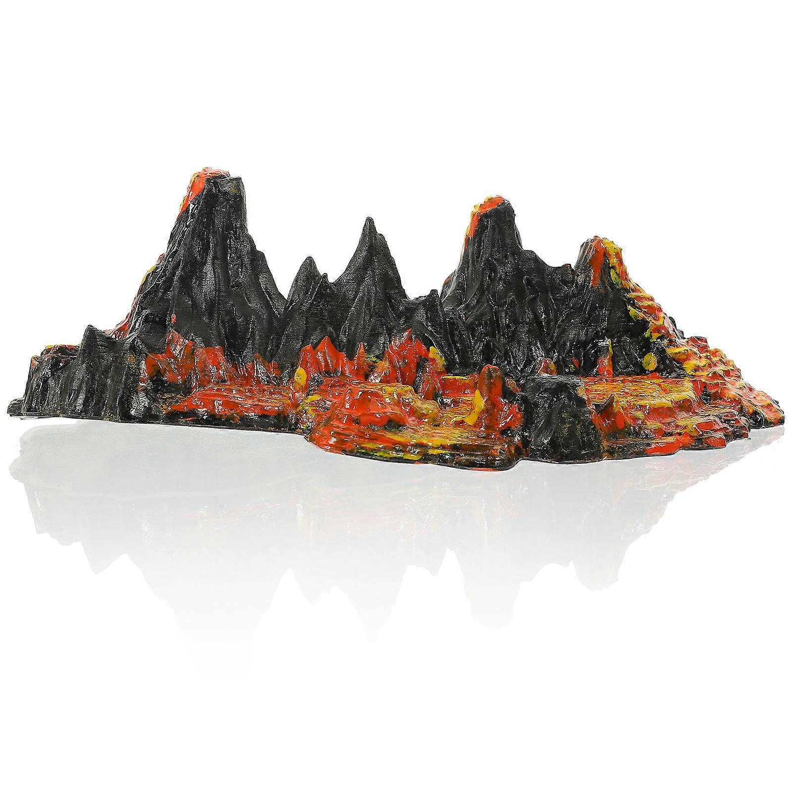 2pcs Simulation Volcano Models Volcano Ornaments Sandbox Toys Artificial Landscape Decorations