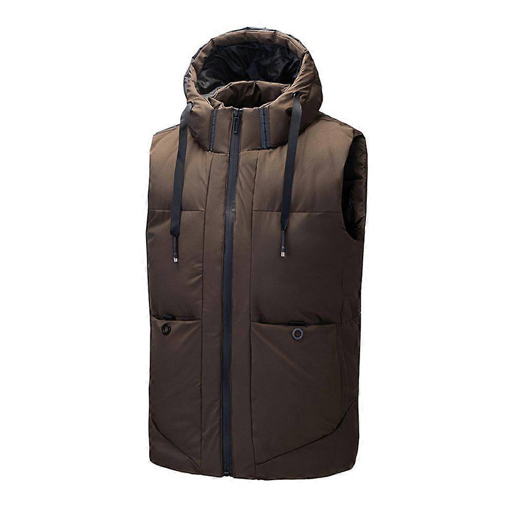Men Winter Vest Cotton Warm Vest Oversized Jacket Coat