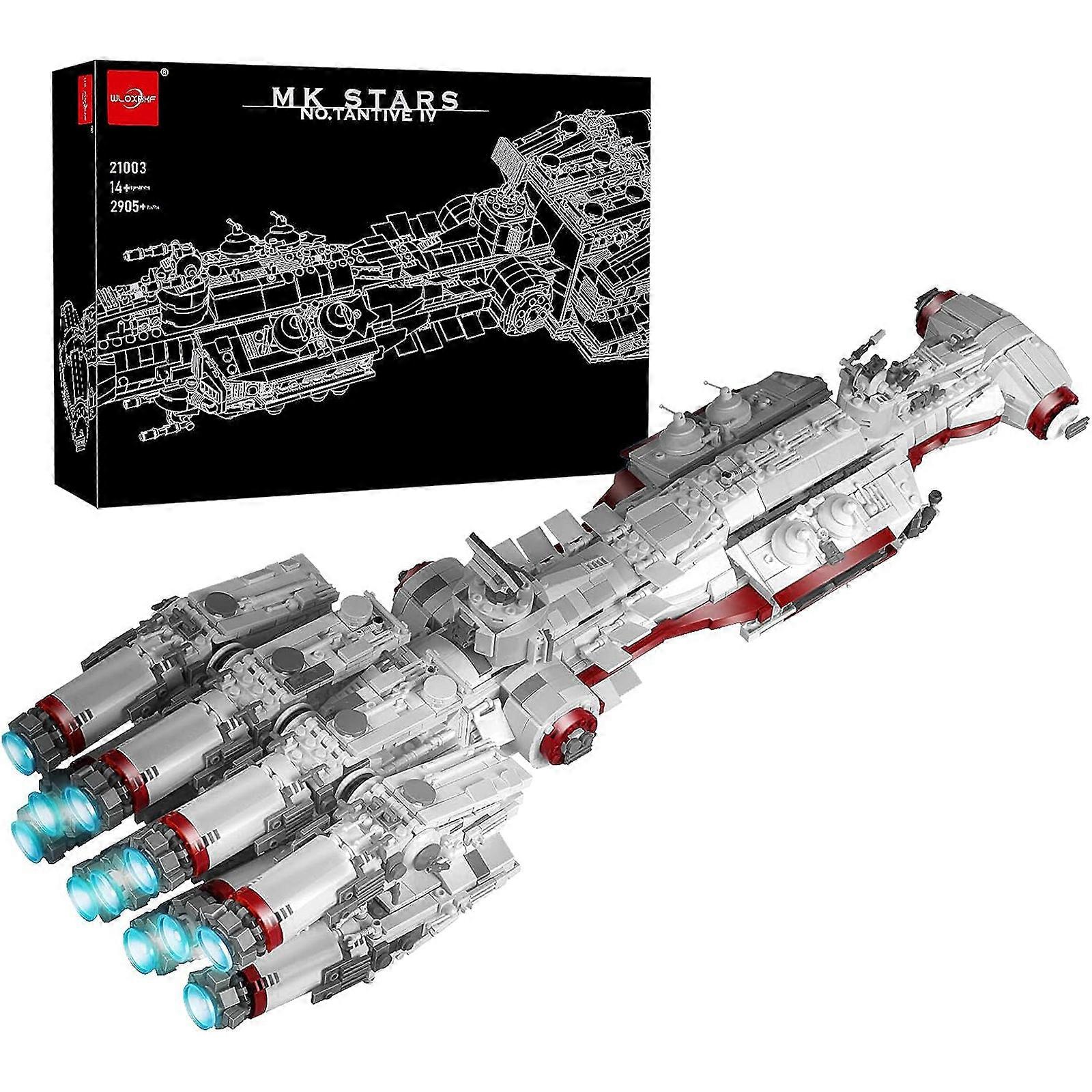 MOC Starship Toys Blockade Runner Tantive IV Spaceship Model Building Kits, Star Plan UCS Collectible Set for Adults Compatible with Star Wars A New H