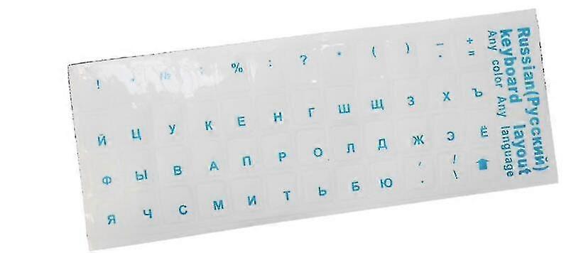 Universal Russian Transparent Keyboard Stickers For Laptop Letters Keyboard Cover For Notebook Computer Pc Dust Protection