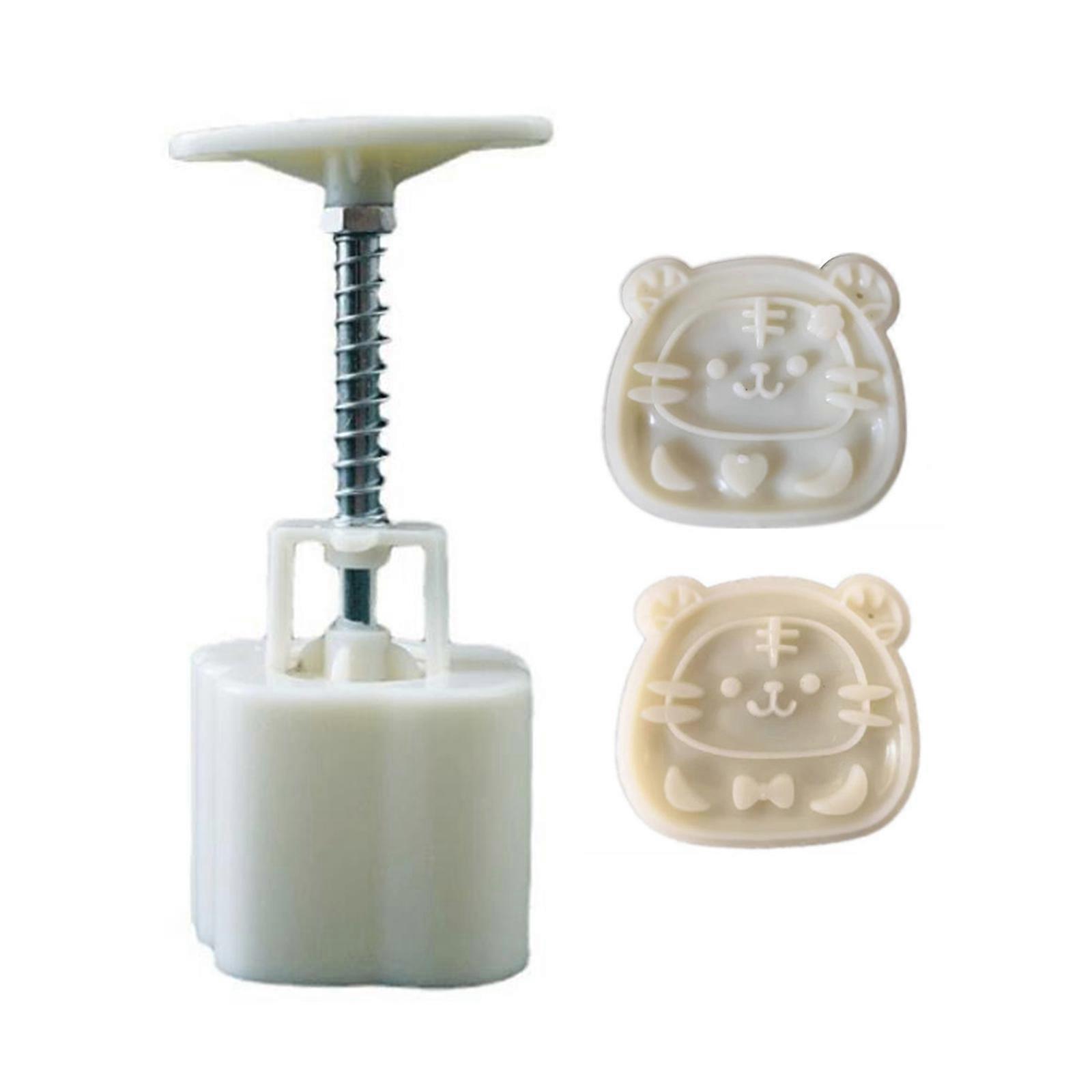 Mooncake Stamps Mooncake Moulds Tiger Shaped Plastic Material Baking Accessories