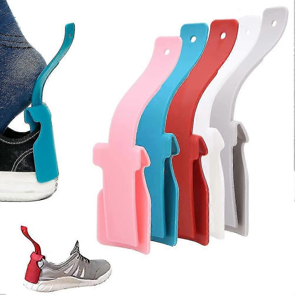 5pcs Lazy Shoe Helper Portable Shoe Lifting Helper Handled Easily Put Shoes On Or Off