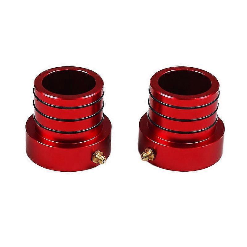 Front Axle Tube Sealing Kit Front Inner Outer Axle Tube Seal Kit for Wrangler JK TJ XY YJ (Red)