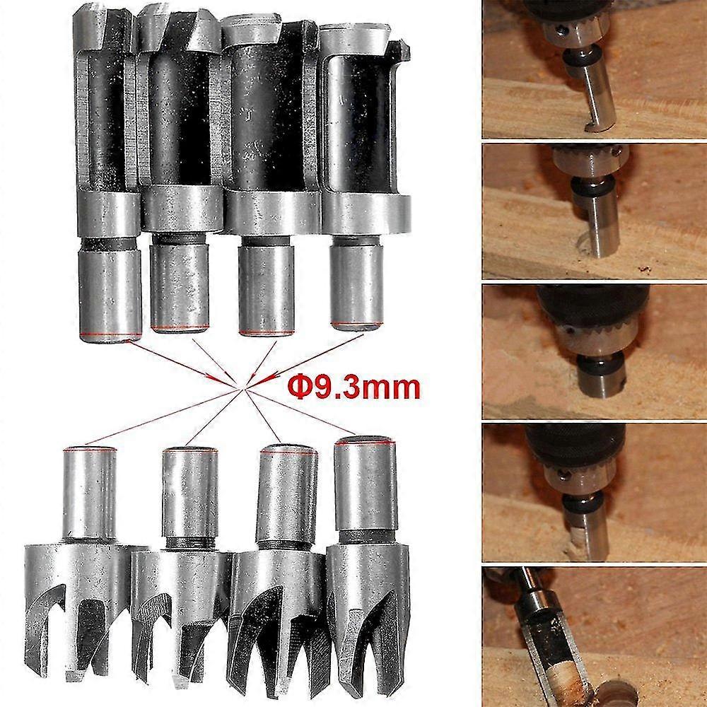 8pcs End Cap Milling Cutter Wood Cutting Tool Wood Plug Bits Wood Plug Cutter Drill Bits 6mm / 10mm / 13mm / 16mm
