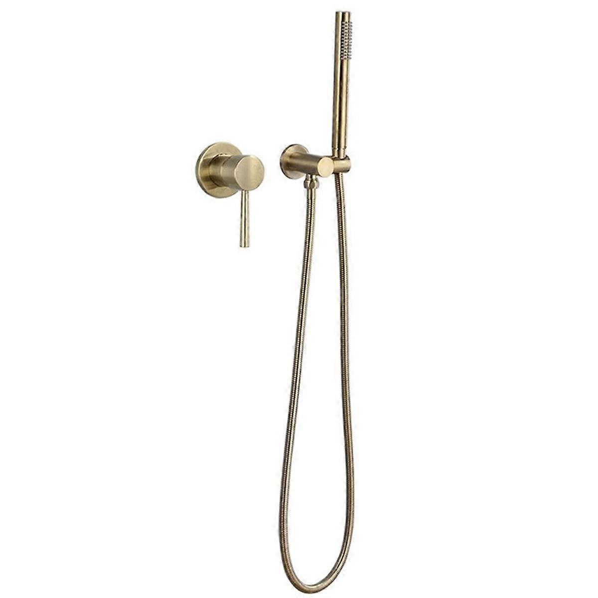 Wall Mounted Hot and Cold Water Showerhead Shower Set Shower Set Gold