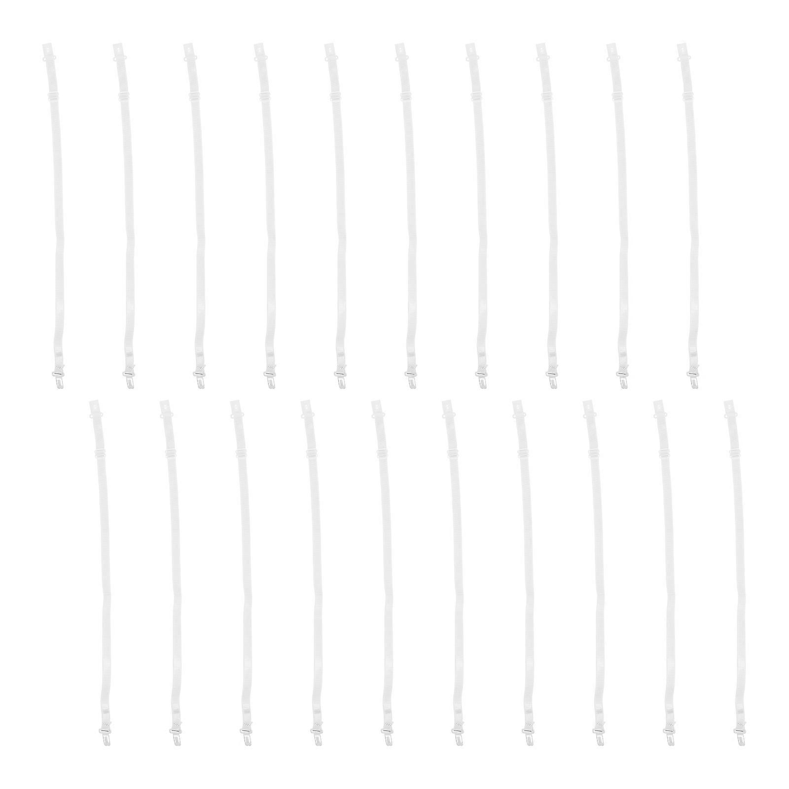 20pcs Adjustable Bow Tie Strap Elastic Uniform Bow Tie Strap with Insert Buckle