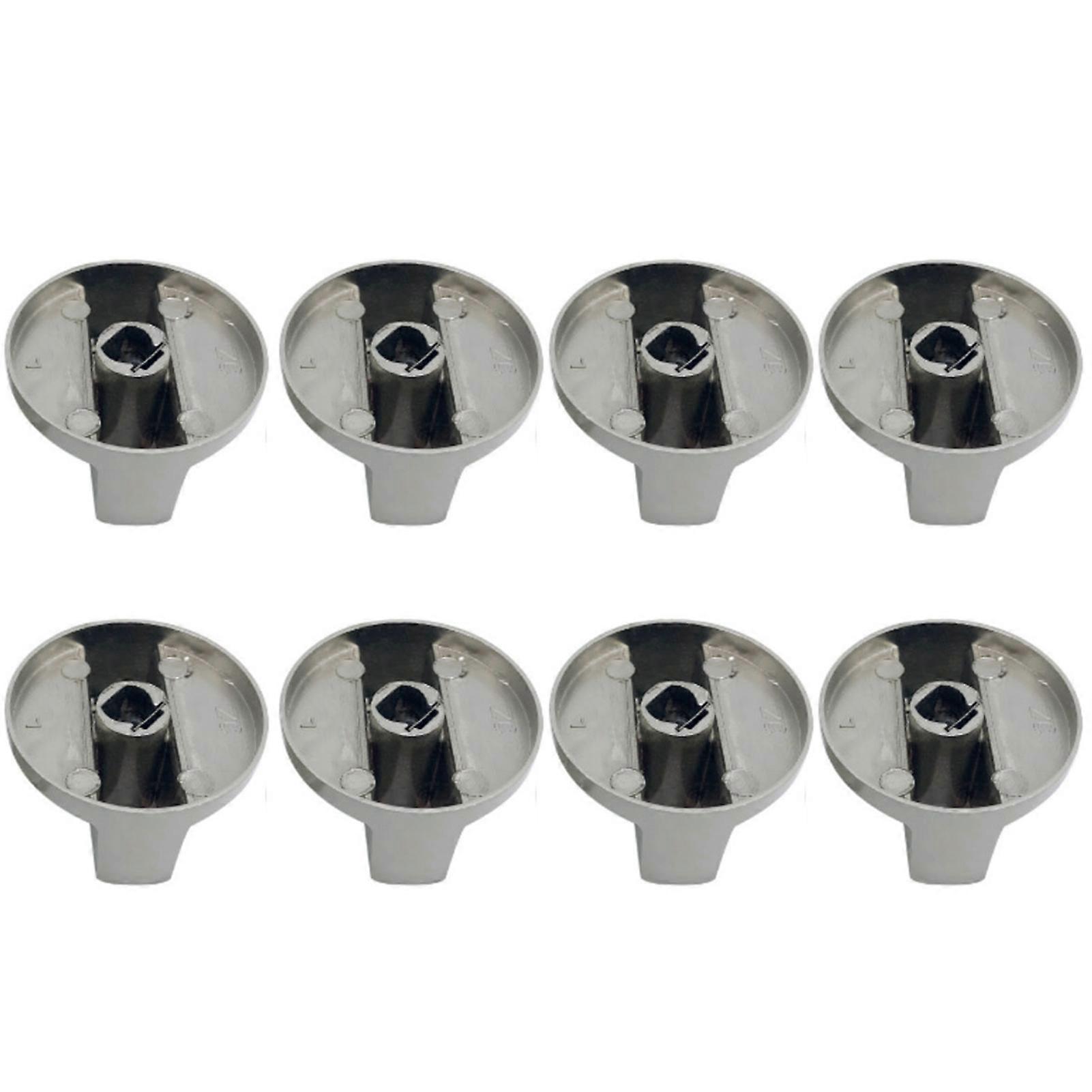 8PCS Stove Knobs 6mm Metal Rotary Gas Range Switch for Kitchen Cooktop Machine Control Replacement