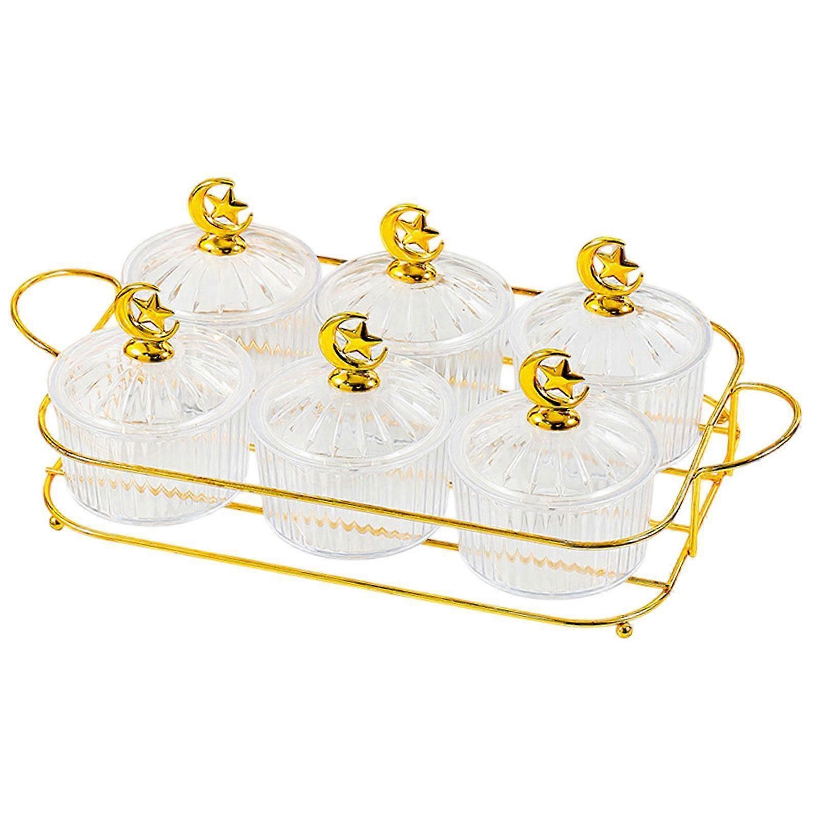 צלחת הגשה של חטיף פירות יבשים מחולקת מגש הגשה לחדר האוכל בבית צלול