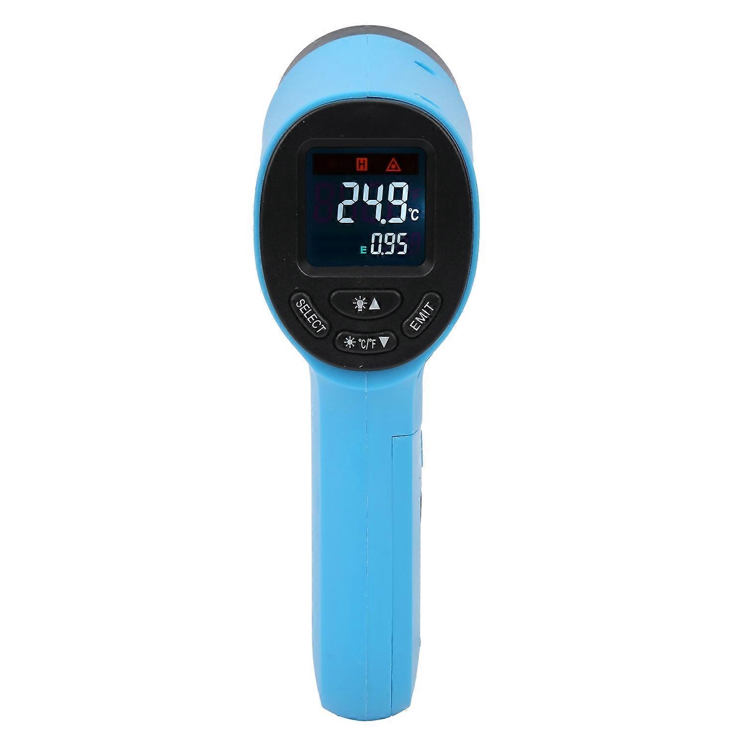 Temperature Measuring Gun NonContact Infrared Portable Handheld Thermometer HW550(Blue )