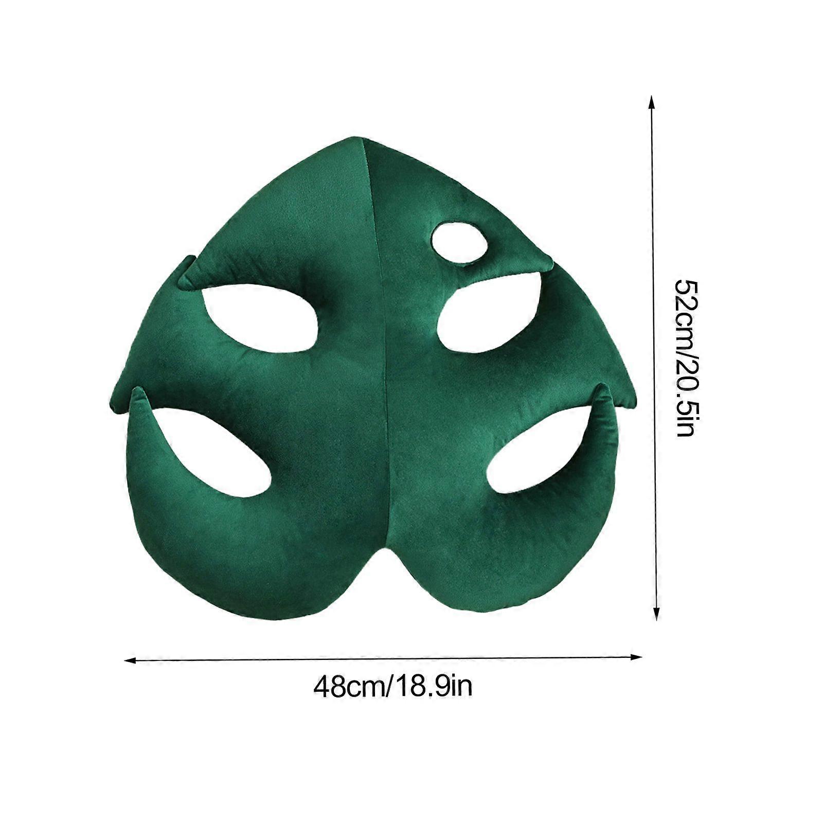 Turtle Back Bamboo Sofa Pillow Cushion Leaf Shaped Throw Pillow