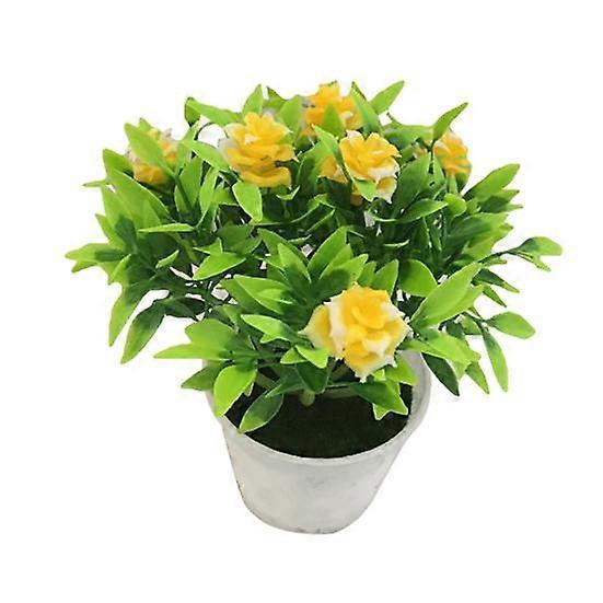 1Pc Practical Artificial Rose Fake Vivid Green Simulation Rose Plant