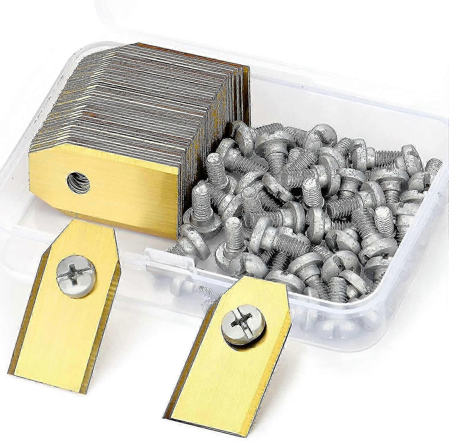 25 Replacement Blades For Husqvarna / Automower / Gardena / Yardforce Robotic Mowers, Titanium Blade - Spare
