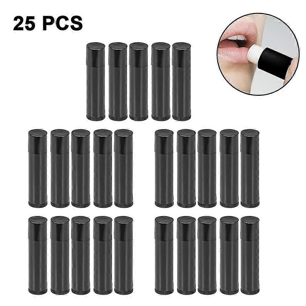 25 Pcs Empty Lipstick Tubes Diy Lip Balm Container Lipstick Tube 5g Comes With A Lid