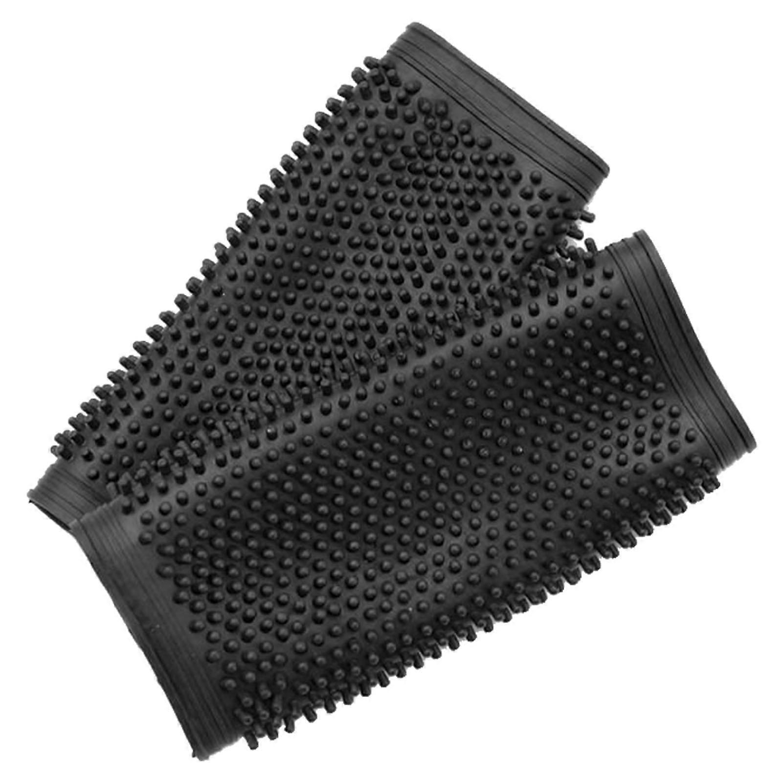 2pcs אופנוע אחיזת כידון התנגדות החלקה גומי עמיד זיעה מאחזי יד לאופניים חשמליים שחור
