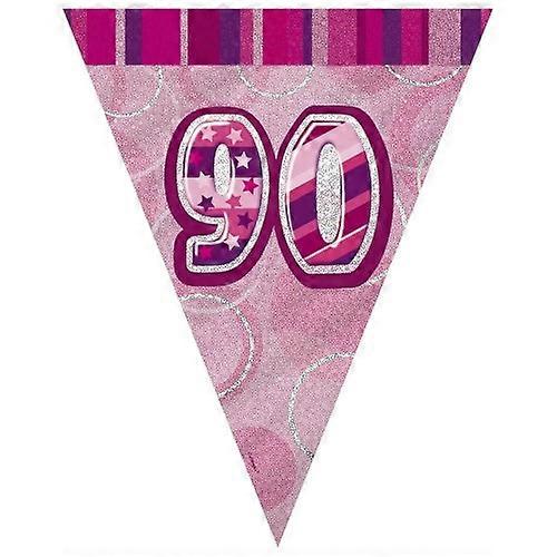 Drapeau de fête unique 90e Bunting