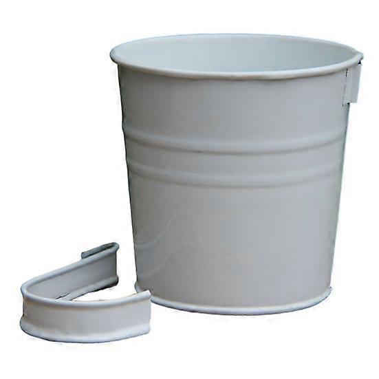 Flower Basket Practical Sturdy Anti-deformed Bucket-shaped Pot with Removable Hook for Patio