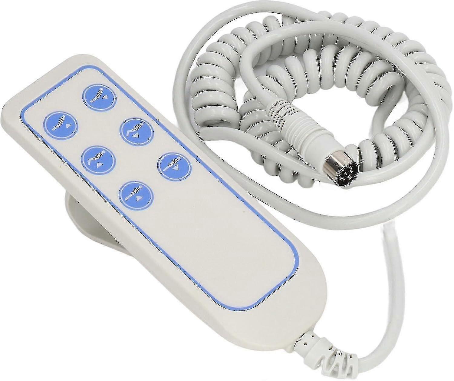 Motor Hospital Bed Remote Control, Universal 6 Button Remote Hand Control Replacement with 8 Pin for Lifting Bed-Yvan