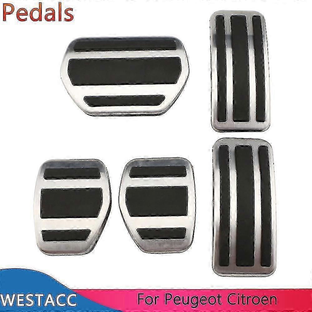Car Pedals Compatible With Peugeot 207 301 307 208 2008 308 408 Compatible With Citroen C3 C4 Compatible With Ds 3 4 6 Ds3 Ds4 Ds6 Gas Brake Pedal Cov