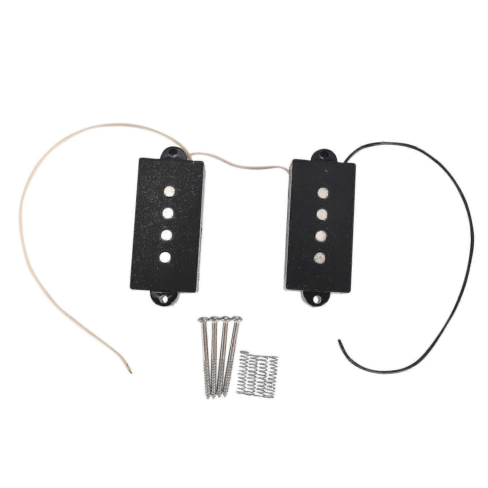 P Bass Pickup Humbucker Pickup For 4 String P Bass Replacement Part, Black