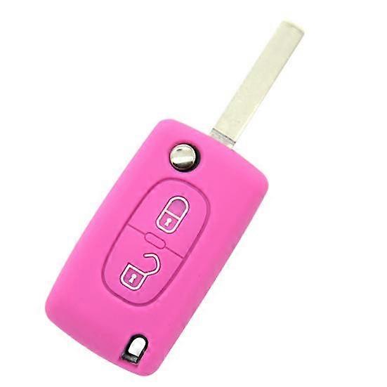 2 Buttons Silicone Remote Key Car Vehicle Case Cover for Peugeot Citroen