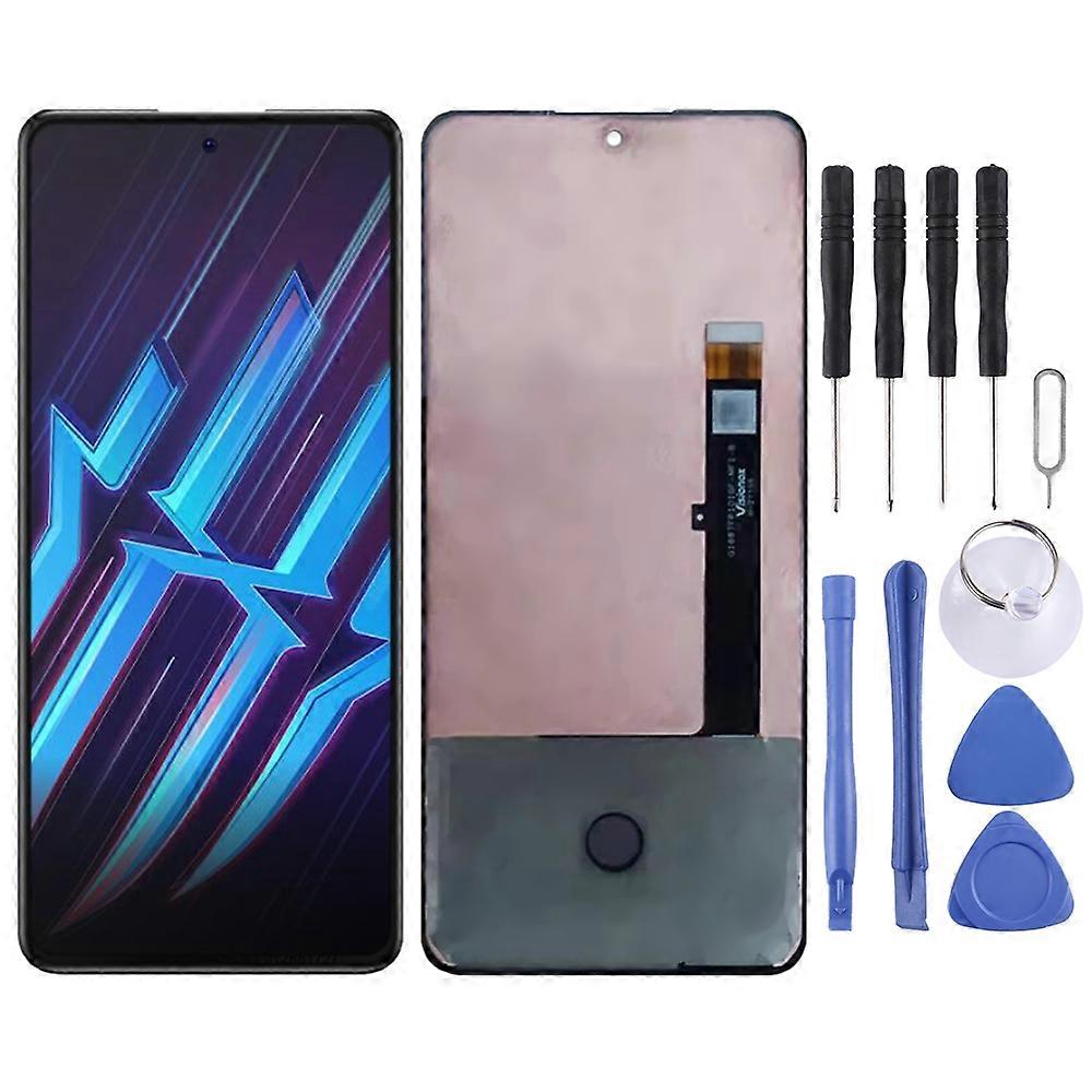 (Νέα άφιξη) AMOLED υλικό LCD οθόνη και ψηφιοποίηση πλήρη συνέλευση για ZTE Nubia Red Magic 6R NX666J (μαύρο)