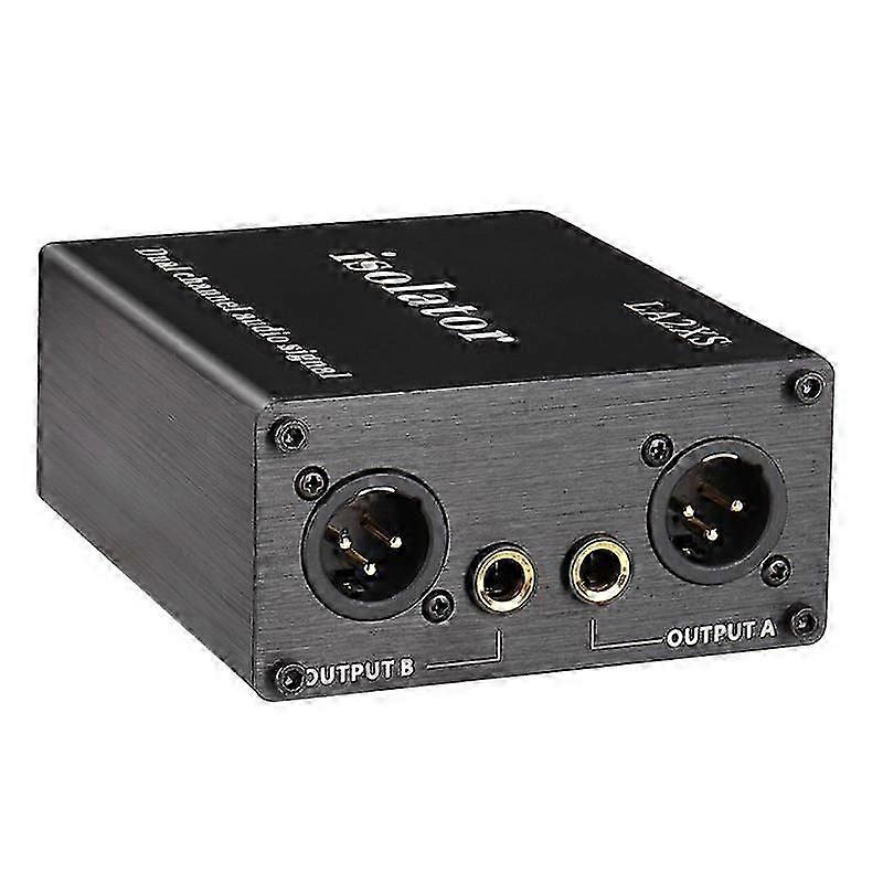 Izolator audio LA2XS Filtru de reducere a zgomotului elimină zgomotul curent Mixer dual-channel 6.5 XLR Izolatoare audio