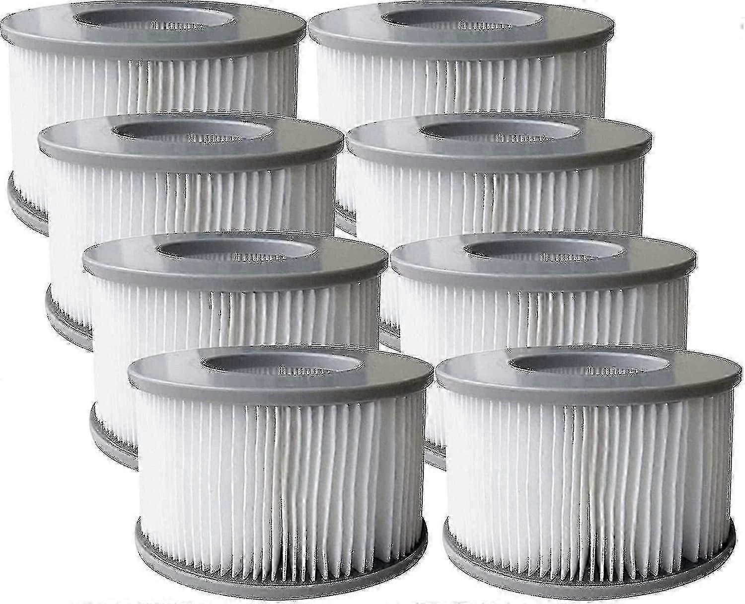 Pack Of 8 Replacement Filter Cartridges For Mspa Inflatable Pool, Jacuzzi