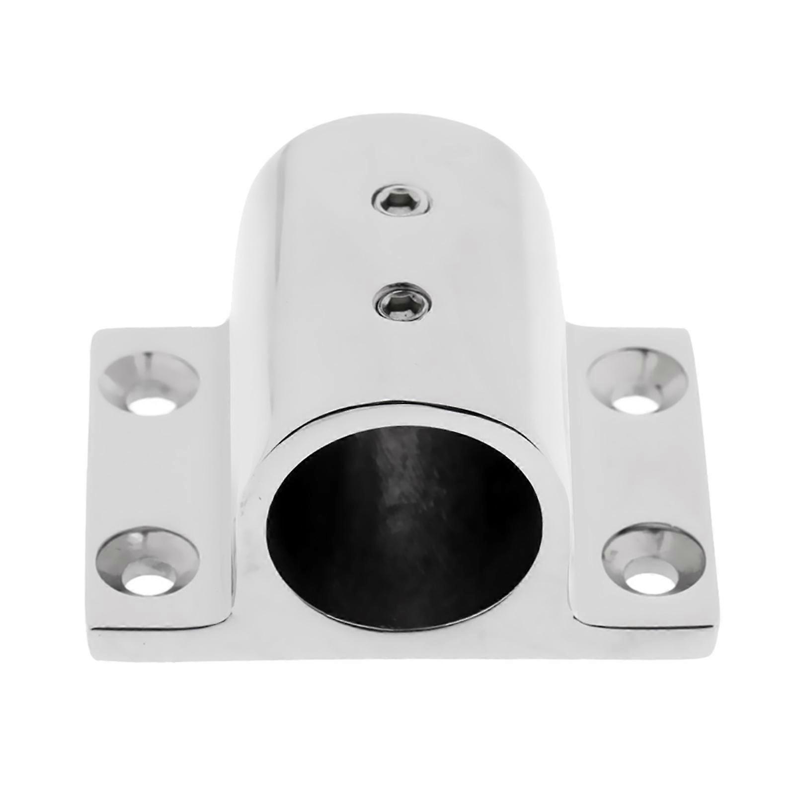 Marine Boat Hand Rail Fitting 90 Degree Rectangle Stanchion Base for 1" Tube