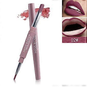 Lipliner und Lippenstift Lippenstift, Matter Lippenstift mit Lipliner Langlebiger wasserfester 24-Stunden-Lippenstift und Lipliner 8
