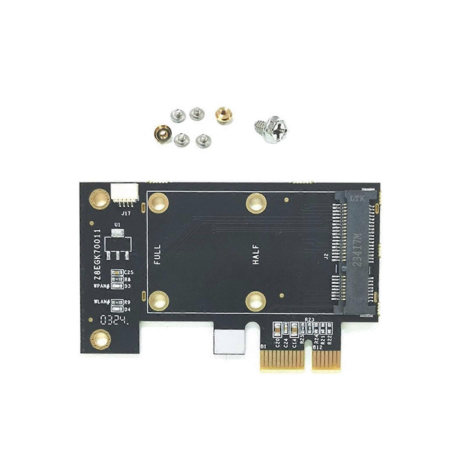 Small PCIE To PCIE PCIExpress Adapter Easy Installs Transform Desktop Computer With Wireless Functionality
