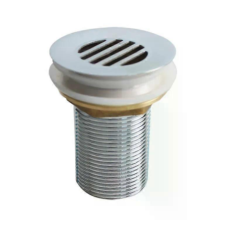 Fixed drain plug for washbasin without overflow, free flow