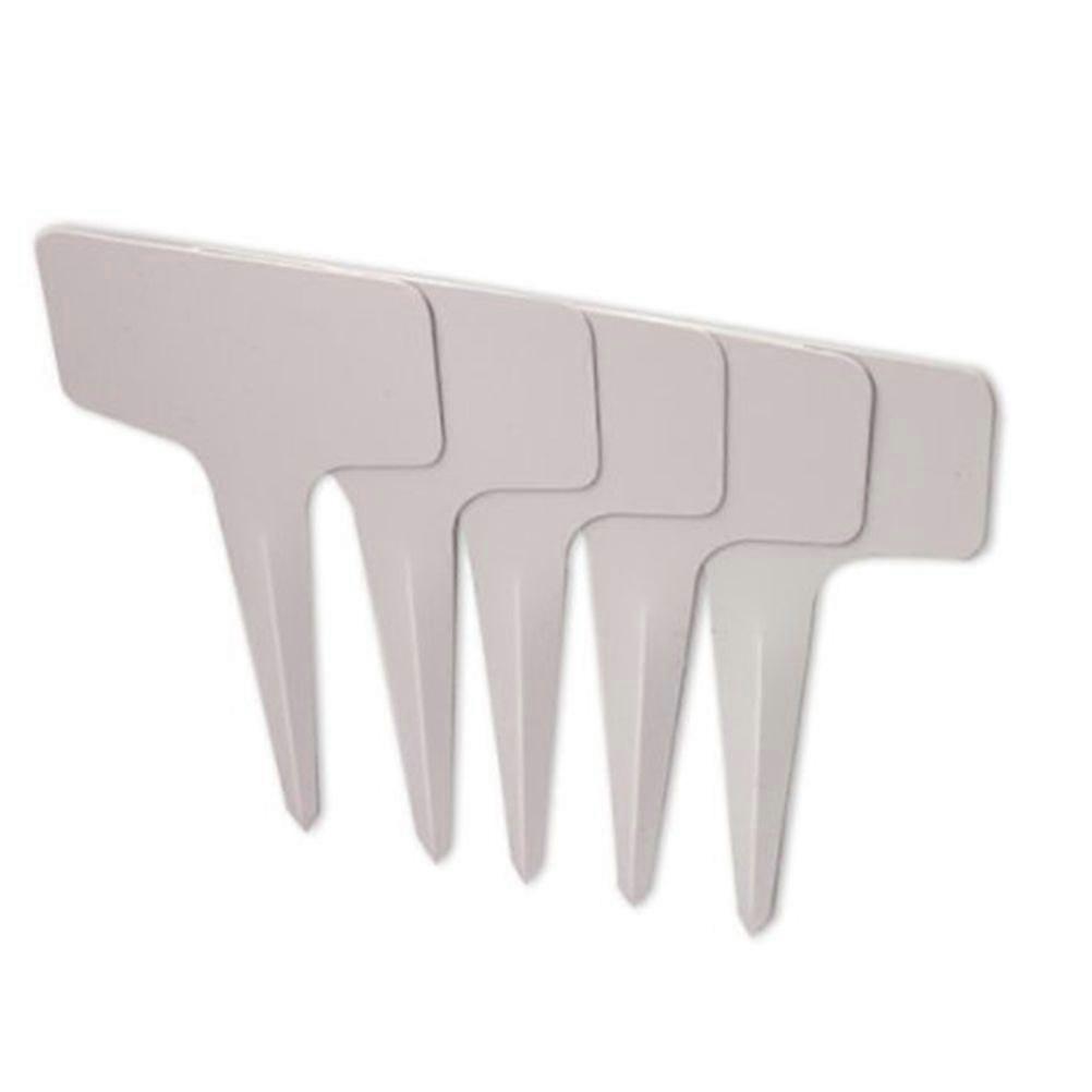 100pcs PVC Garden Labels White Gardening Plant Classification Labels Plastic Writing Board Inserts