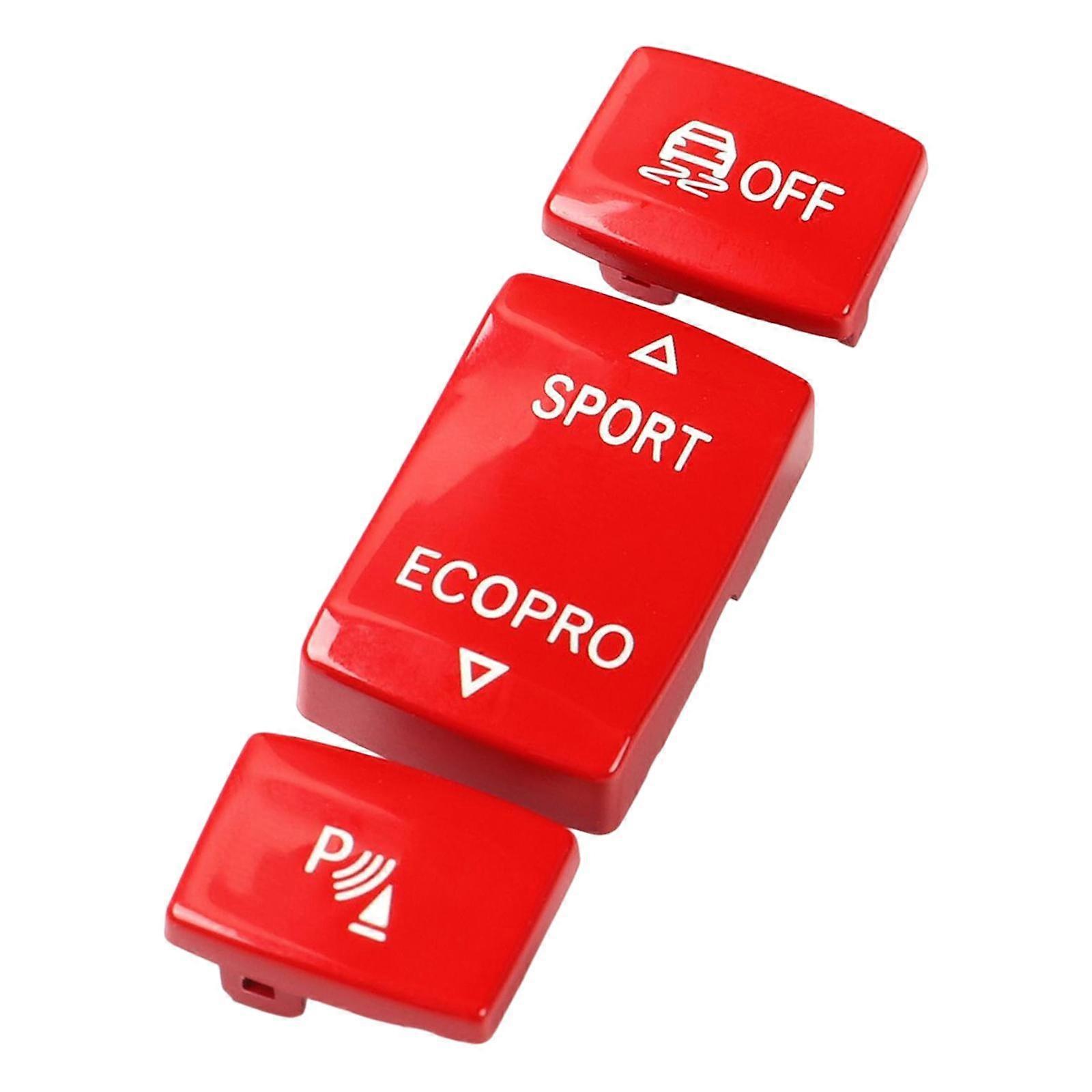 switch button sensor auto interior accessories Red