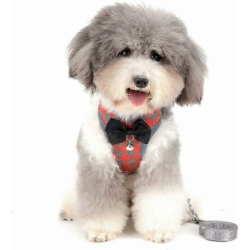 Tension-Free Small Dog Harness (Red S)