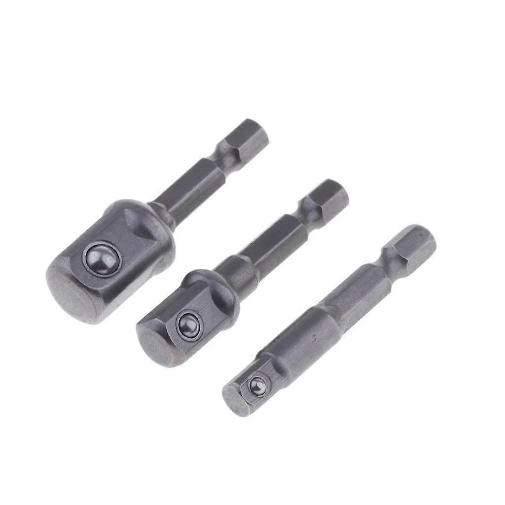 3/8Pcs Socket Bit Adapter Drill Nut Driver Power Extension Bar Set