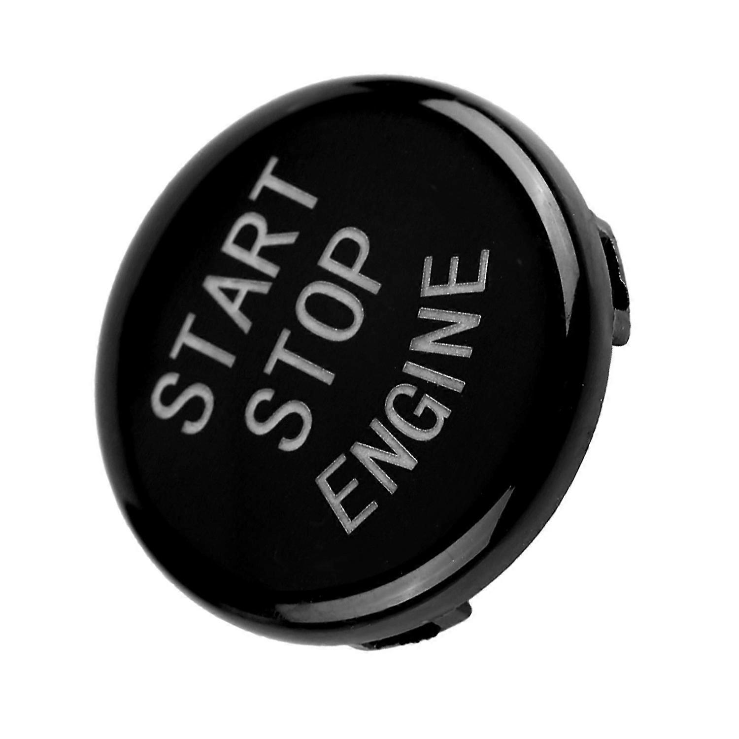 Car One key Start Button Engine Ignition Switch Cover for BMW E Disk Bottom (Black)