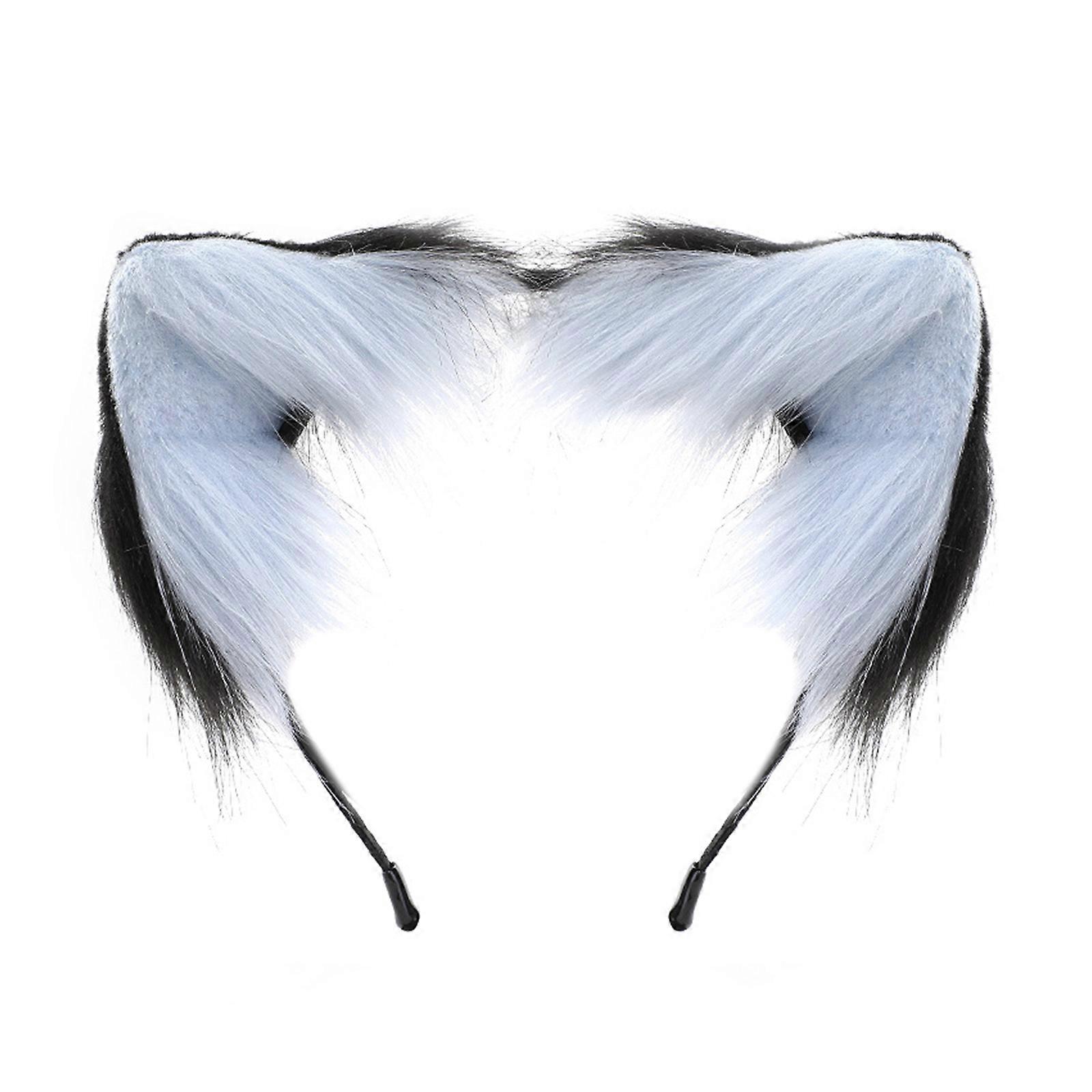 ハロウィンアニメキャラクターヘッドバンドキツネ耳の形ヘアフープぬいぐるみヘッドピースイースターパーティーコスプレコスチューム小道具ユニセックス