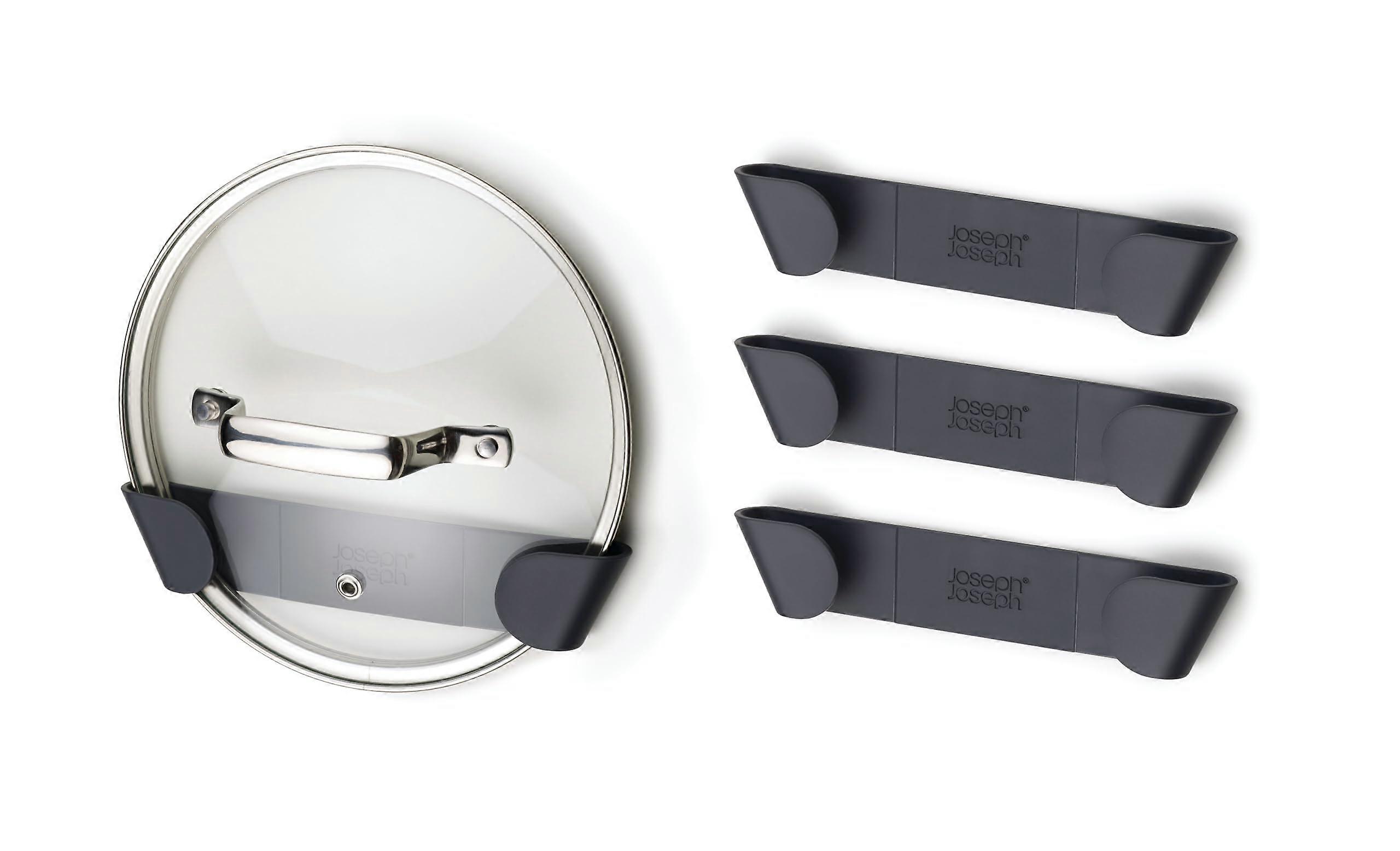 4 Pot and Pan Lid Holders for Organization, Space-Saving Storage, Compatible with All Cookware Sizes, Durable Steel Material